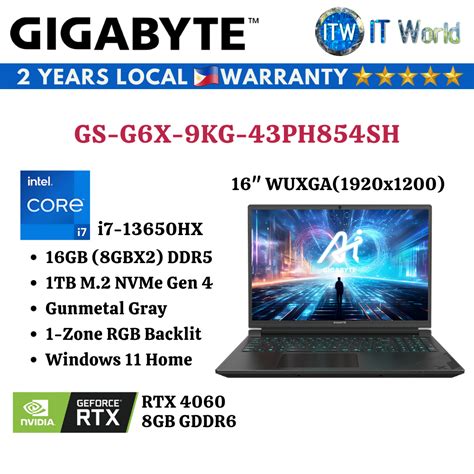 Gigabyte G6X 9KG free